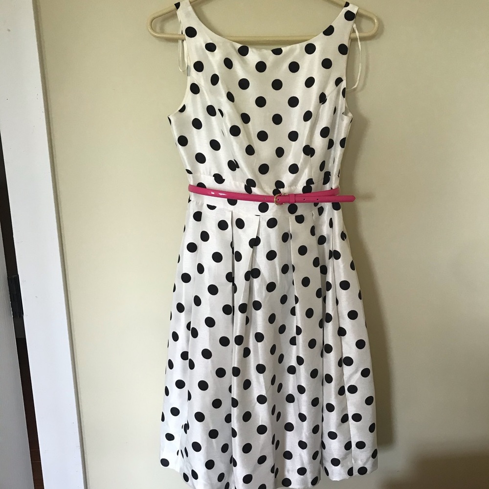 Flowy polka dot dress